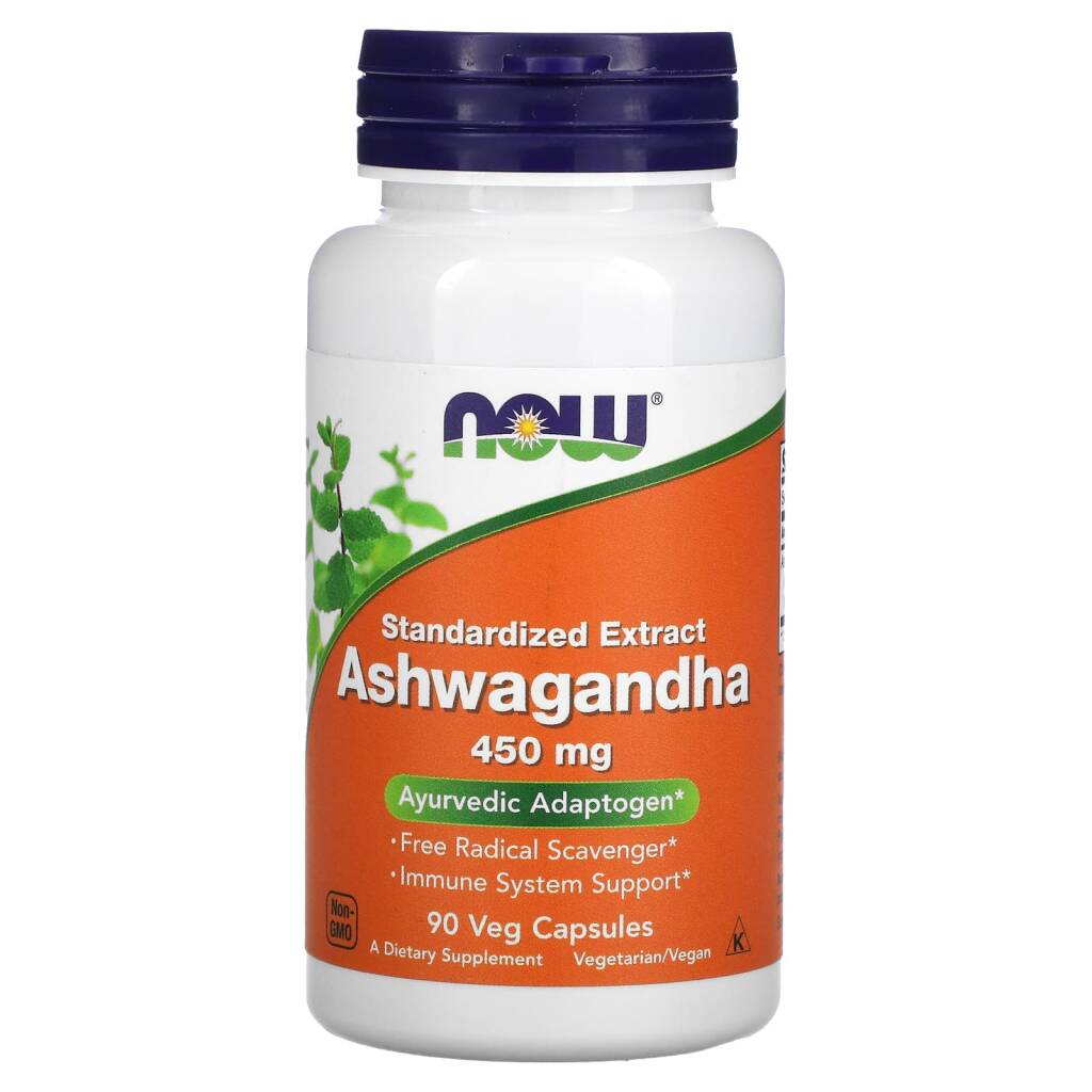 NOW Ashwagandha Ашваганда 450 мг. 90 капс.